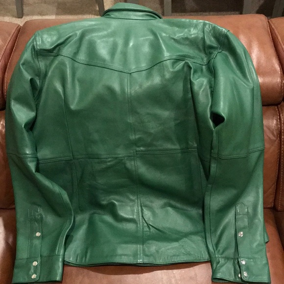 Leather shirt Jacket - Picture 6 of 9